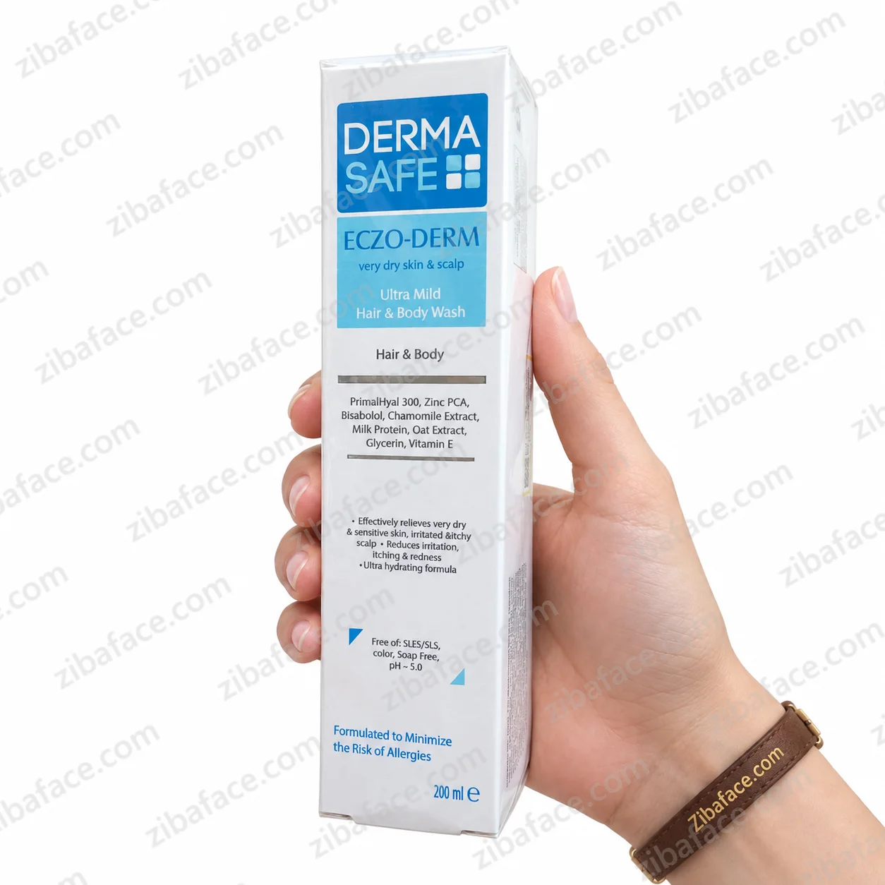 شامپو سر و بدن مناسب پوست های بسیار خشک درماسیف ECZO-DERM (انقضا 1408/03)
