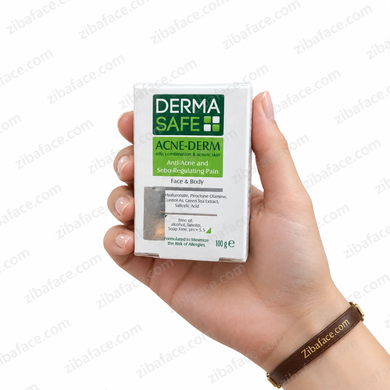 پن پوست چرب , مختلط و دارای آکنه صورت و بدن درماسیف ACNE-DERM (انقضا 1408/02) — تصویر 1