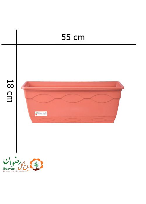 گلدان گلپونه مستطیل مدل آزالیا :ZF-263 (دارای رنگبندی متنوع)