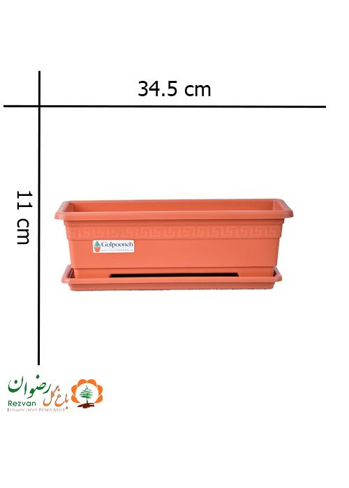 گلدان گلپونه مستطیل مدل:209 (دارای رنگبندی متنوع)