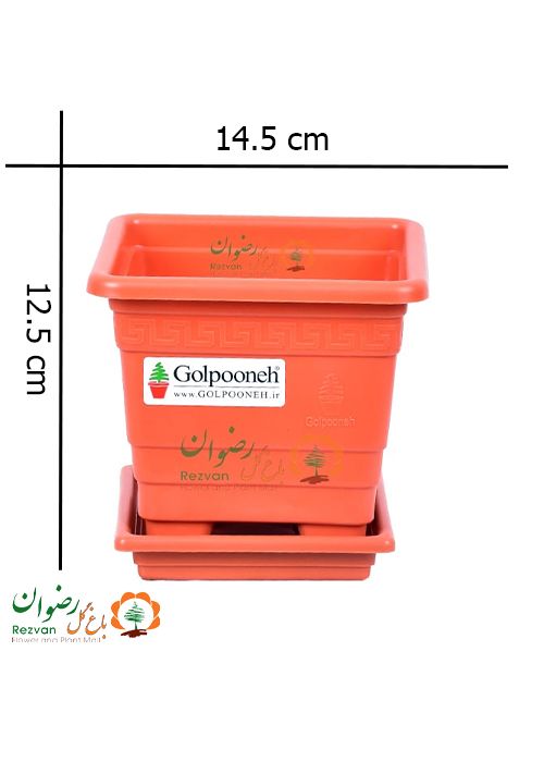 گلدان گلپونه چهار گوش مدل:ZF-111 (دارای رنگبندی متنوع)