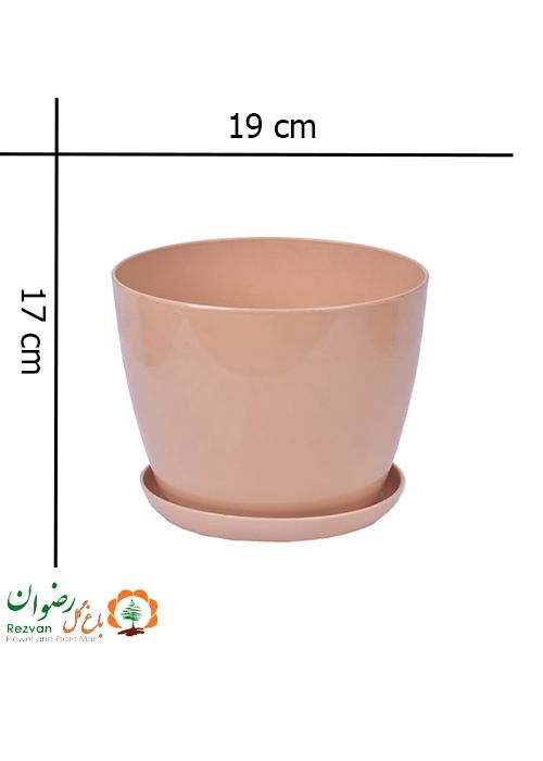 گلدان گلپونه مدل Narsis F344 با ارتفاع 17 سانتی متر (دارای رنگبندی متنوع)