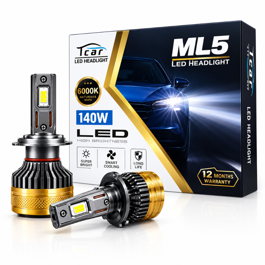 هدلایت تیکار مدل ML5 پایه H1 سفید یخی — تصویر 1