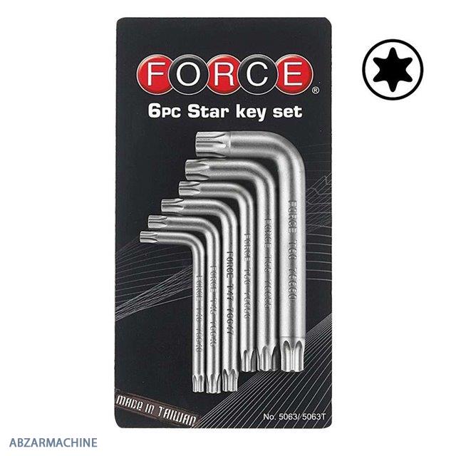 ست آچار آلن ستاره ای 6 عددی FORCE