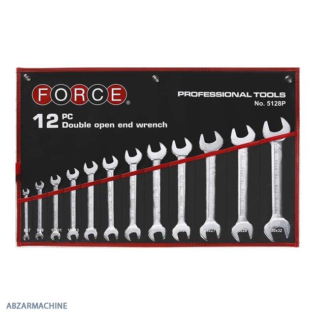 سری آچار دو سر تخت 12عددی FORCE