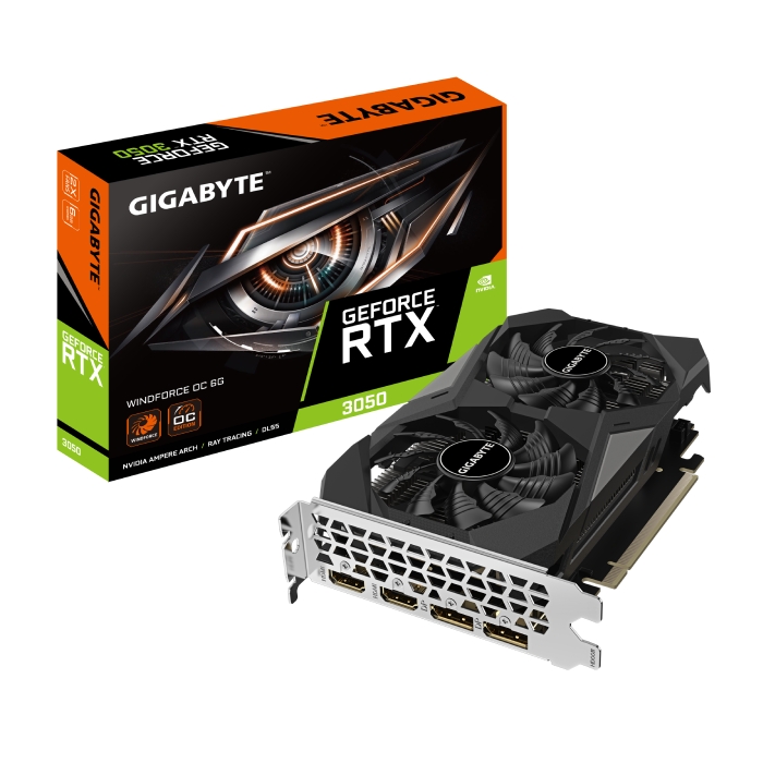 کارت گرافیک گیگابایت GeForce RTX 3050 WINDFORCE OC 6G