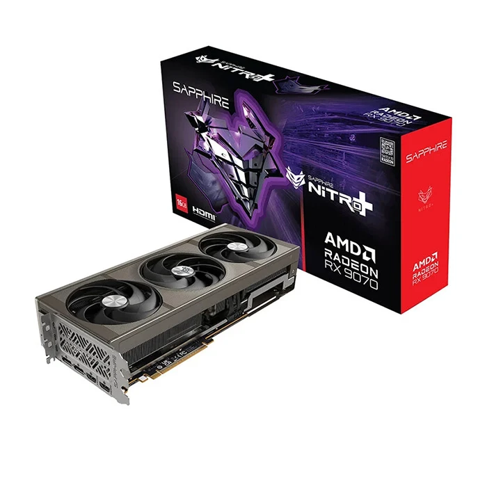 کارت گرافیک سافایر مدل NITRO+ AMD Radeon RX 9070 16GB GDDR6 — تصویر 1