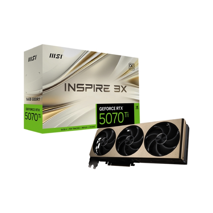 کارت گرافیک ام اس آی مدل GeForce RTX™ 5070 Ti 16G INSPIRE 3X OC