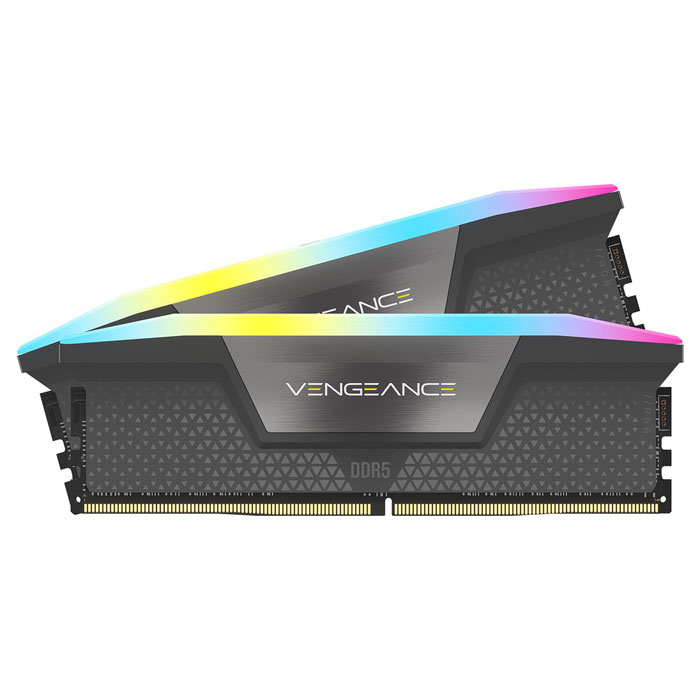 رم دسکتاپ DDR5 دو کاناله 6000 مگاهرتز کورسیر مدل Vengeance RGB ظرفیت 64 گیگابایت
