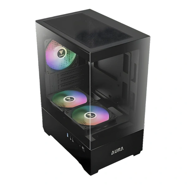 کیس کامپیوتر گیم دیاس مدل AURA GC9M Elite Black ARGB