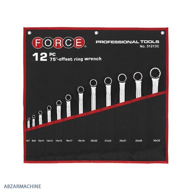 سری آچار دو سر رینگ کاور دار 12 عددی FORCE