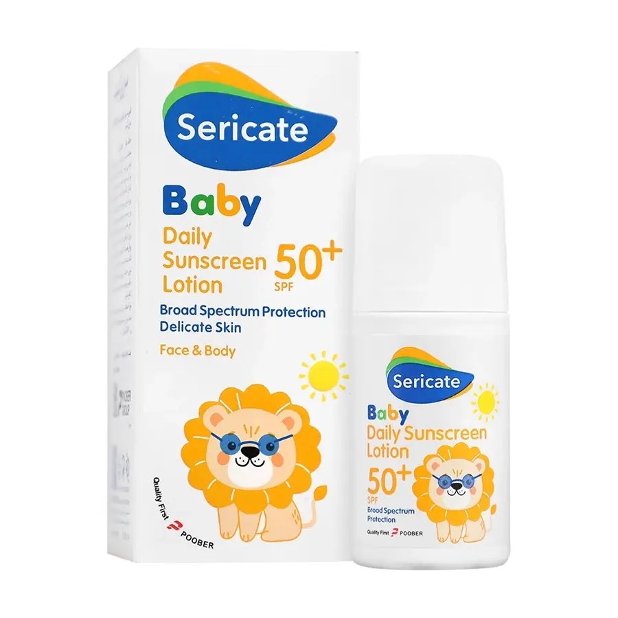 لوسیون ضد آفتاب روزانه کودک SPF50 سری کیت بیبی حجم 50 میلی لیتر