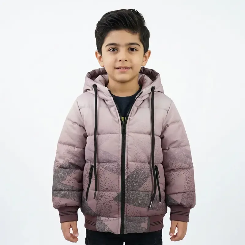 کاپشن پسرانه آبرنگی بنفش