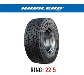 لاستیک خودرو هابیلید مدل BL600 (گل عقب پهن) سایز 315/80R22.5 (تاریخ تولید 2025)