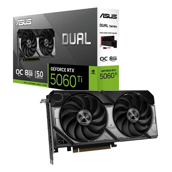 کارت گرافیک ایسوس مدل Dual GeForce RTX 5060 TI OC Edition 8GB GDDR7