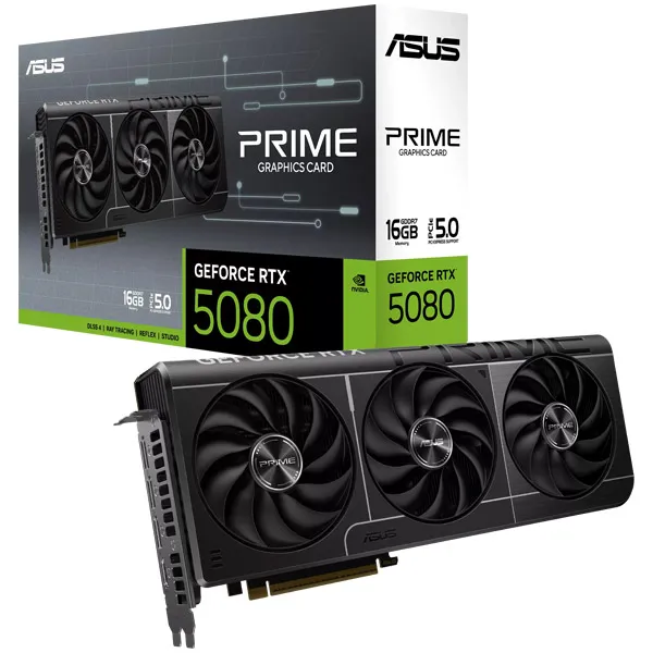 کارت گرافیک ایسوس مدل ASUS Prime RTX 5080 16G OC GDDR7