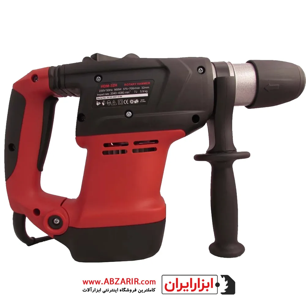 دریل بتن کن چرخشی 32 میلیمتر با مته و لوازم محک مدل HDM-32H