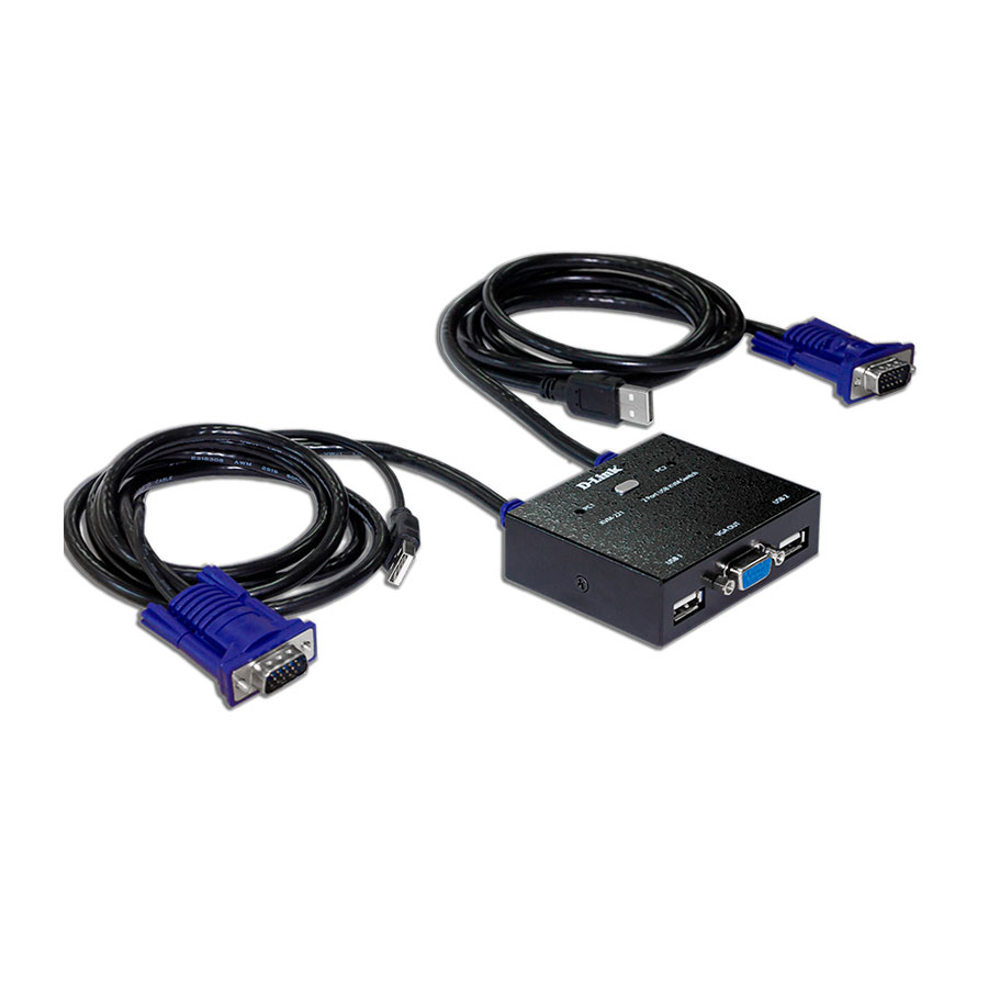 سوییچ 2 پورت KVM USB دی لینک مدل KVM‑222