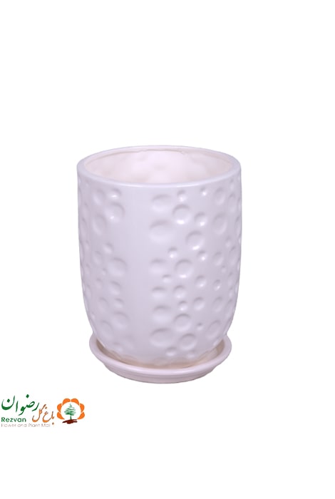 گلدان سرامیکی حبابی با ارتفاع30 و دهانه23سایز3 — تصویر 1