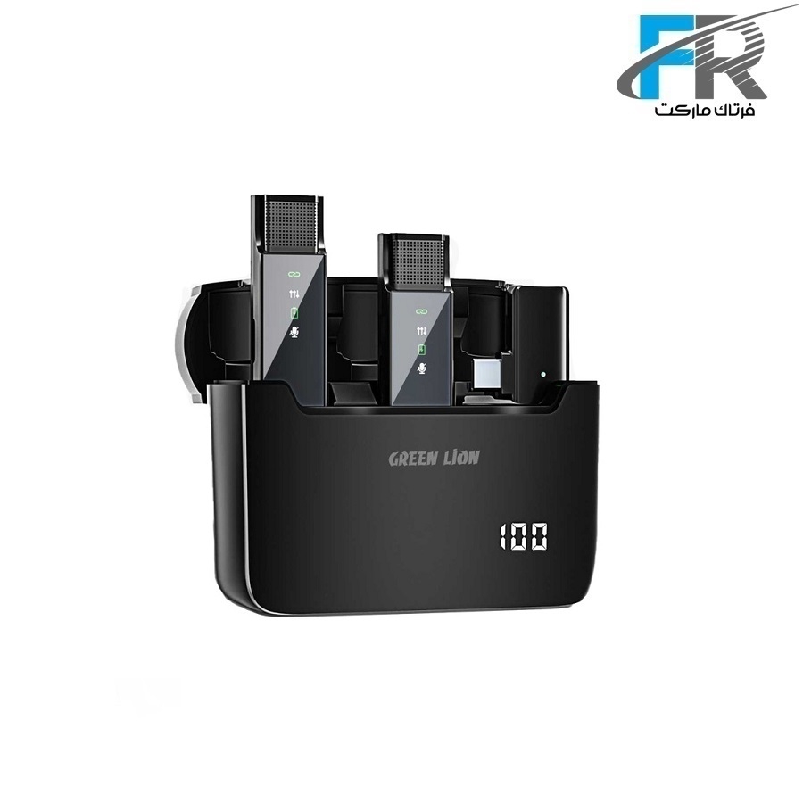 میکروفون یقهای بیسیم 2 در 1 گرین لاین مدل GN2IN1DDMTC - Type-C Connector