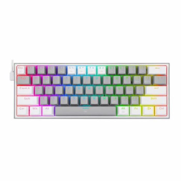 کیبورد مکانیکال گیمینگ ردراگون Redragon K617 FIZZ RGB Grey/White