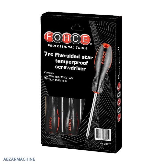 سری پیچ گوشتی 5 پر سوراخ دار FORCE