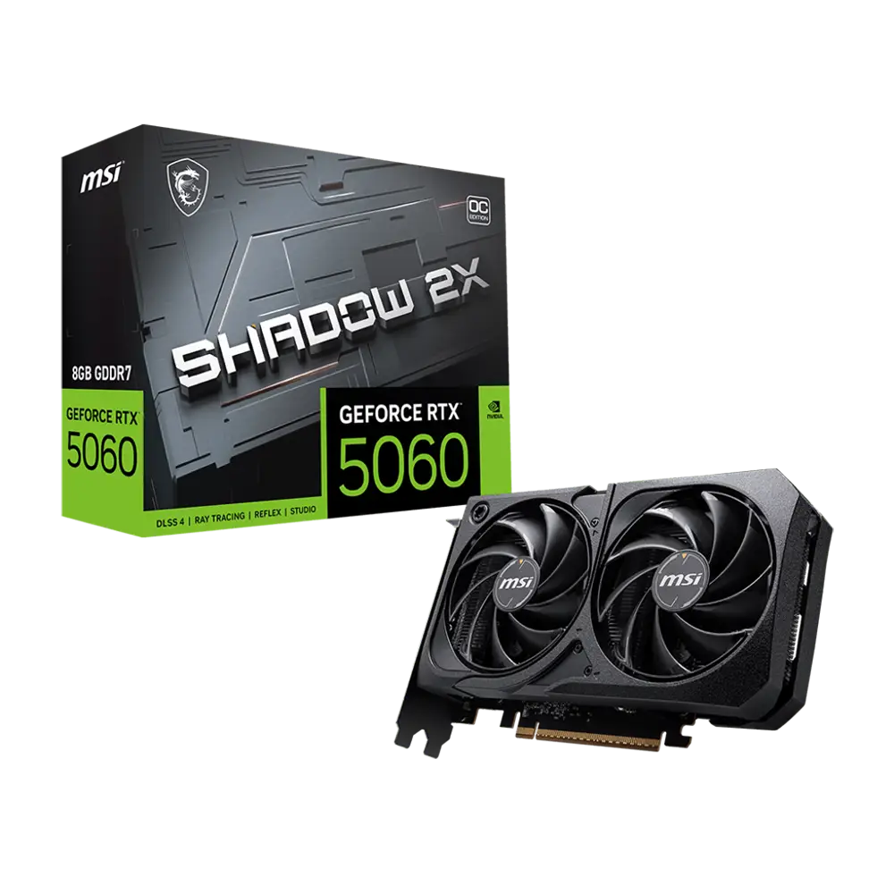 کارت گرافیک ام اس آی مدل GeForce RTX 5060 8G SHADOW 2X OC — تصویر 1