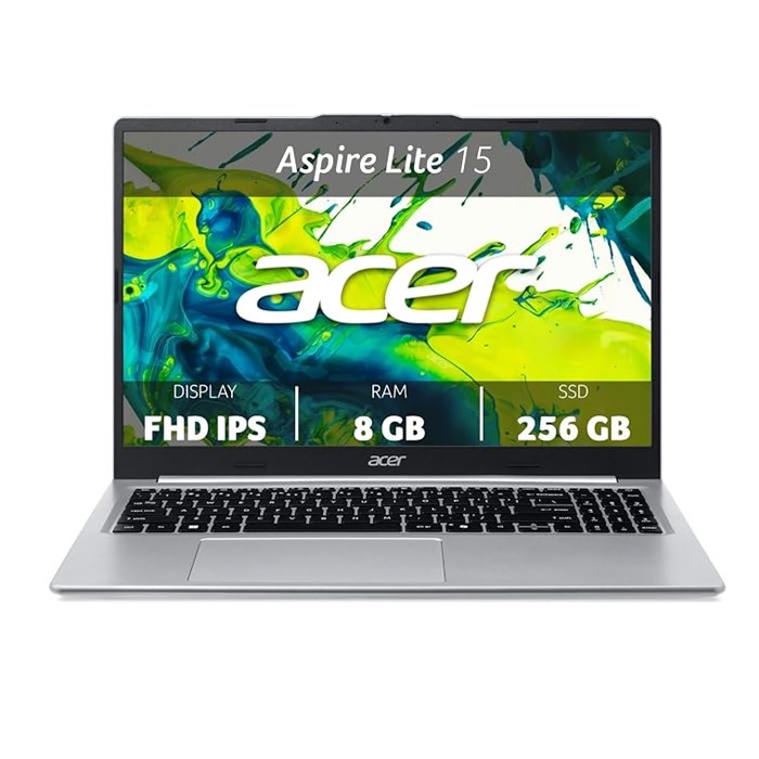 لپ تاپ ایسر مدل Aspire Lite AL15 پردازنده Ryzen 3 5400U رم 8GB DDR4 حافظه 256GB SSD گرافیک Radeon
