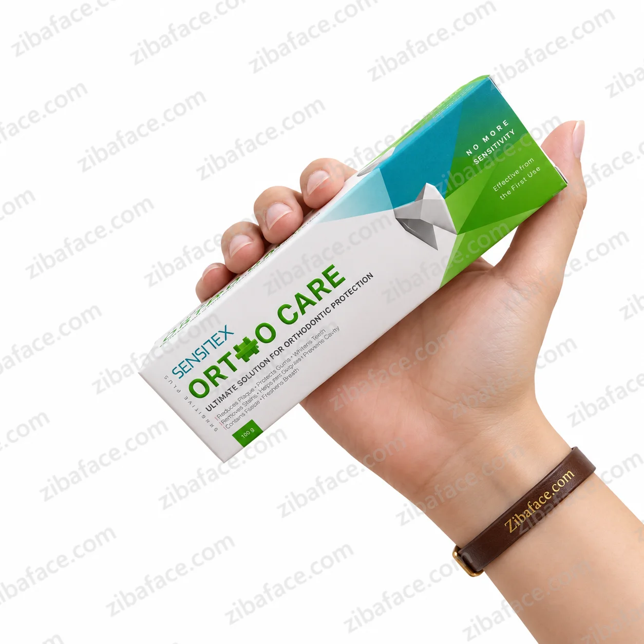 خمیردندان ژله ای پاک کننده کامل دندان، حاوی ستیل پیریدینیوم کلراید سنسیدکس مدل Ortho Care (انقضا 1407/04)
