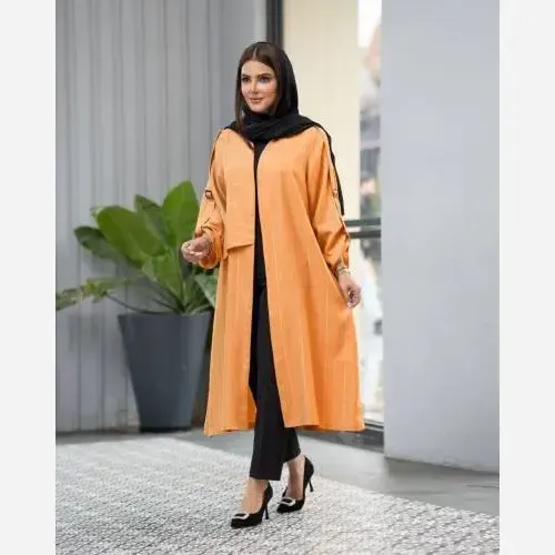 مانتو زنانه مدل کایلی جنس بابوس و شانتون لمه سایز 36 تا 50 — تصویر 1