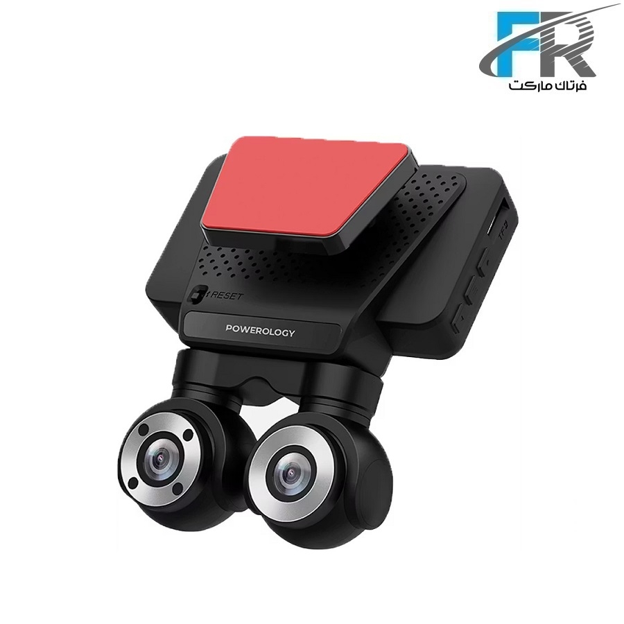 دوربین ثبت وقایع خودرو با دو لنز 4k پاورولوژی مدل P4KCAM108