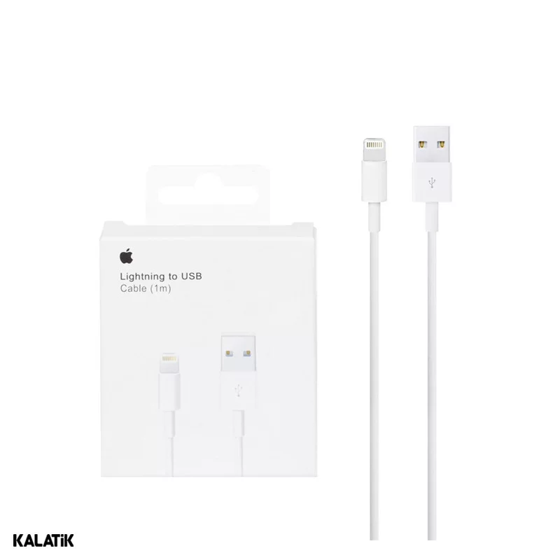 کابل تبدیل USB-A به لایتنینگ اپل آیفون 7 مدل MD818ZM/A A1480 به طول 1 متر-شارسل