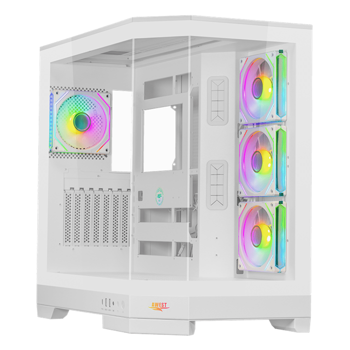 کیس گیمینگ سفید اوست مدل GT-AQ1-MW