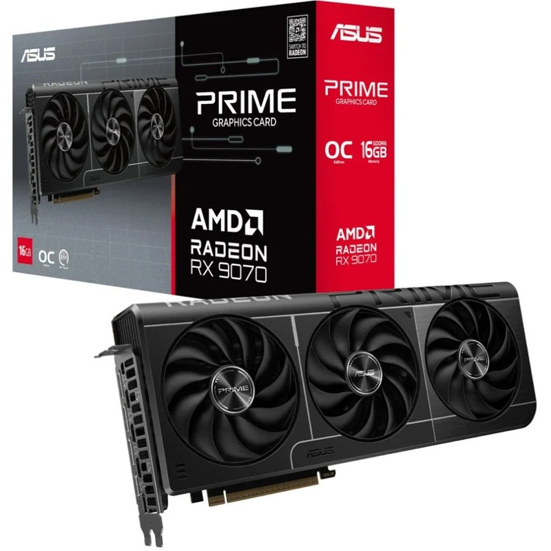 کارت گرافیک ایسوس Prime Radeon RX 9070 XT OC Edition 16GB GDDR6