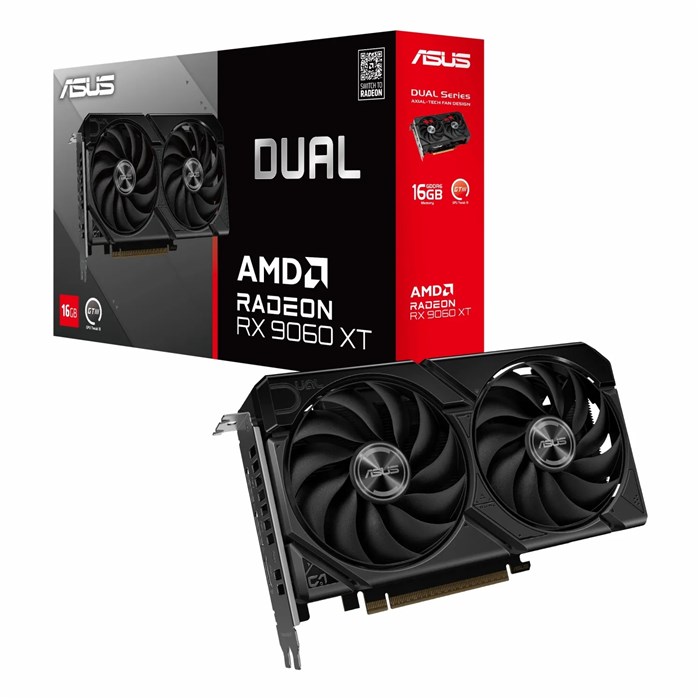 کارت گرافیک ایسوس مدل Radeon RX 9060 XT DUAL Edition 16GB GDDR6
