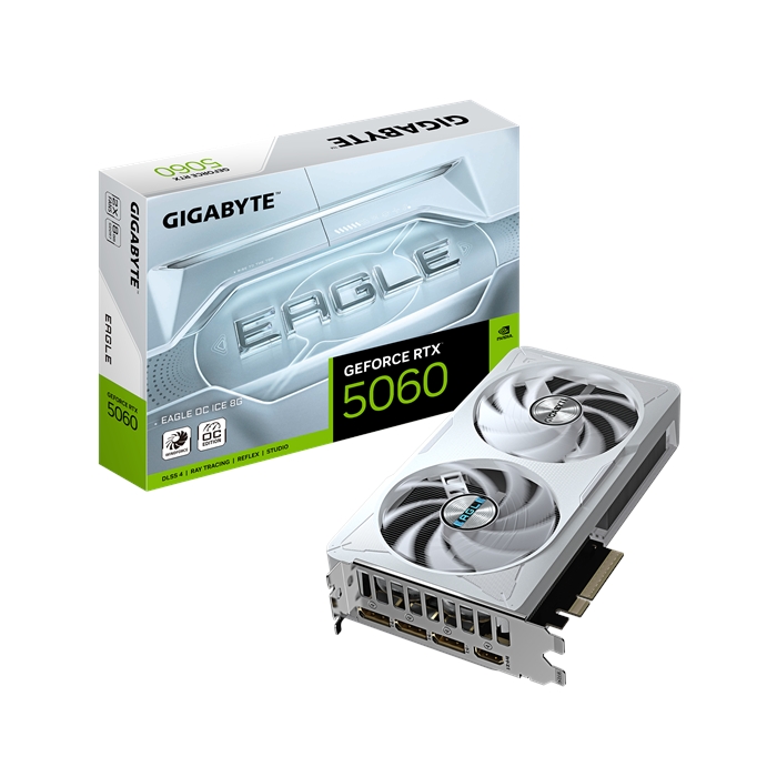 کارت گرافیک گیگابایت مدل GeForce RTX™ 5060 EAGLE OC ICE 8G