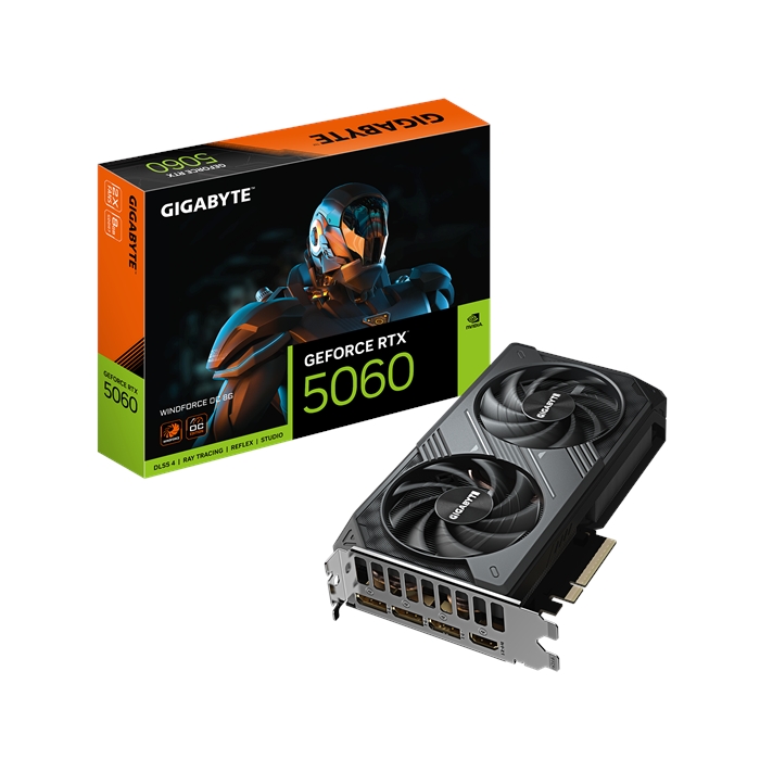 کارت گرافیک گیگابایت مدل GeForce RTX™ 5060 WINDFORCE OC 8G