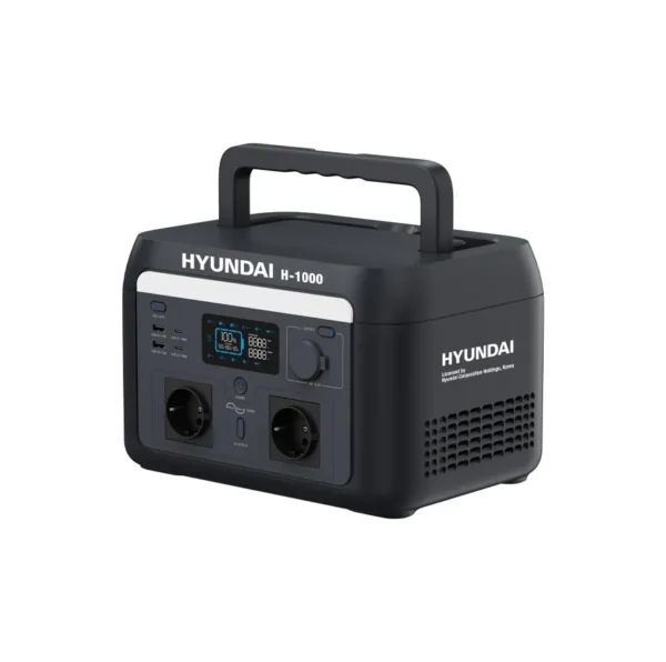پاور استیشن هیوندای H-1000 با توان ۱۰۰۰ وات، باتری ۶۱۵ وات ساعت LiFePO4 و قابلیت UPS