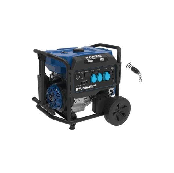 موتور برق بنزینی هیوندای HG-8080 با توان ۸ کیلووات و ریموت استارت