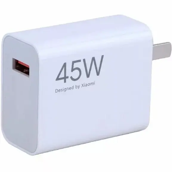 شارژر 45 وات اصل شیائومی پین اروپایی همراه با کابل