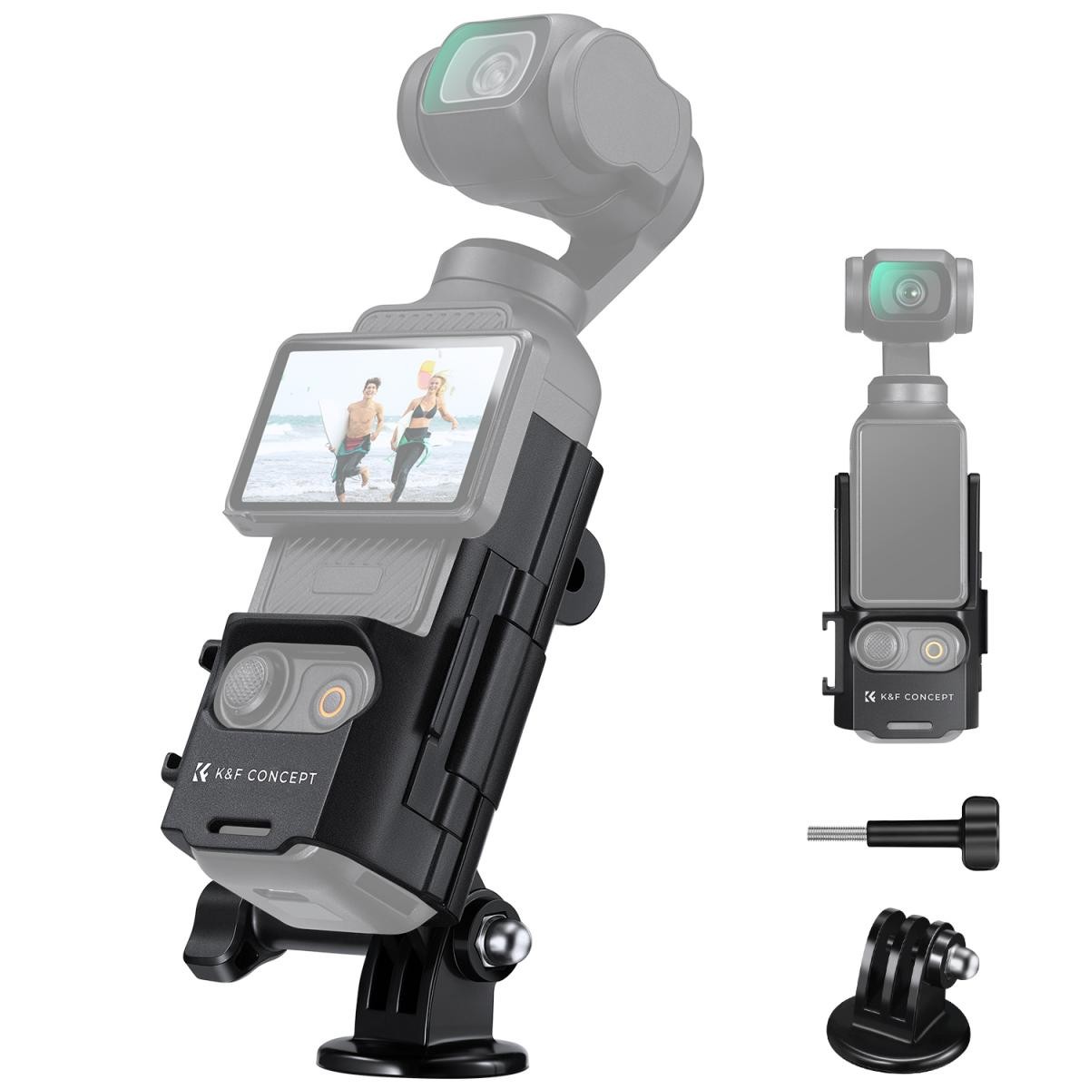 مانت آداپتور سه پایه کی اند اف سازگار با اسمو پاکت ۳ مدل K&F Expansion Adapter Mount Osmo Pocket 3 — تصویر 1