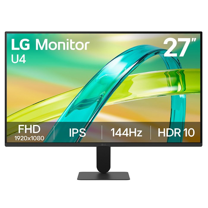 مانیتور گیمینگ 27 اینچ ال جی مدل 27U411B-B (144 هرتز) — تصویر 1