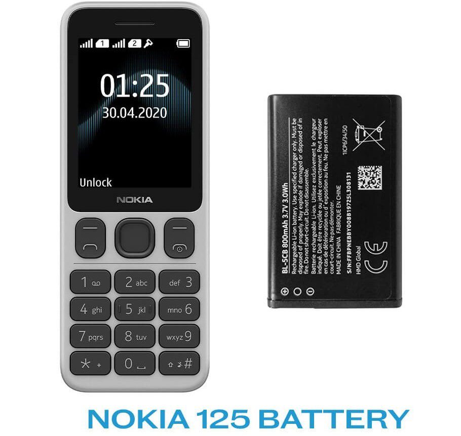 باتری موبایل نوکیا مدل Nokia 125