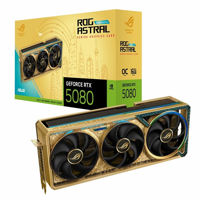 کارت گرافیک ROG Astral RTX 5080 Dhahab CORE OC 16G