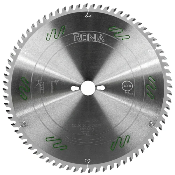 تیغ اره رونیا RSB-IW3507230T چوب بر ۳۵۰ میلیمتر ۷۲ دندانه