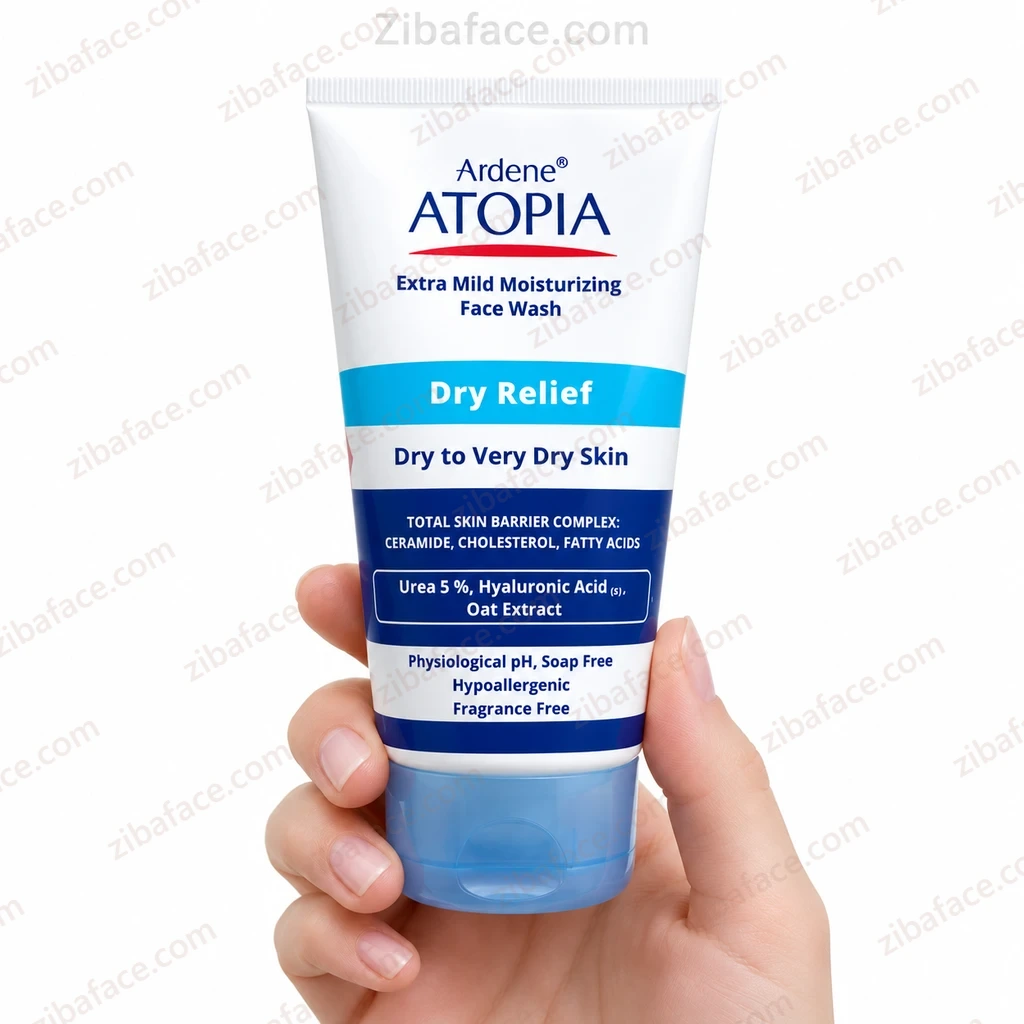 لوسیون شوینده و مرطوب کننده بسیار ملایم صورت آردن آتوپیا Dry Relief , مناسب پوست خشک - 150 میلی لیتر (انقضا 1407/11)