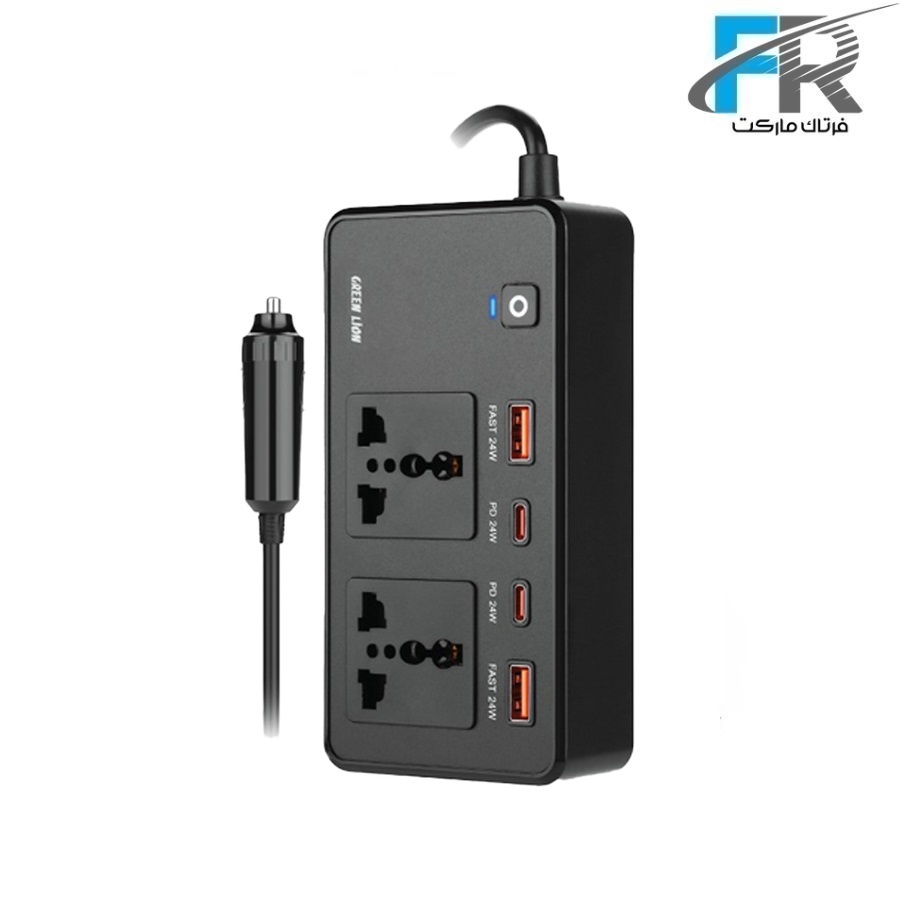 اینورتر و مبدل برق خودرو گرین لاین مدل GNGC200CIN - GC-200 — تصویر 1