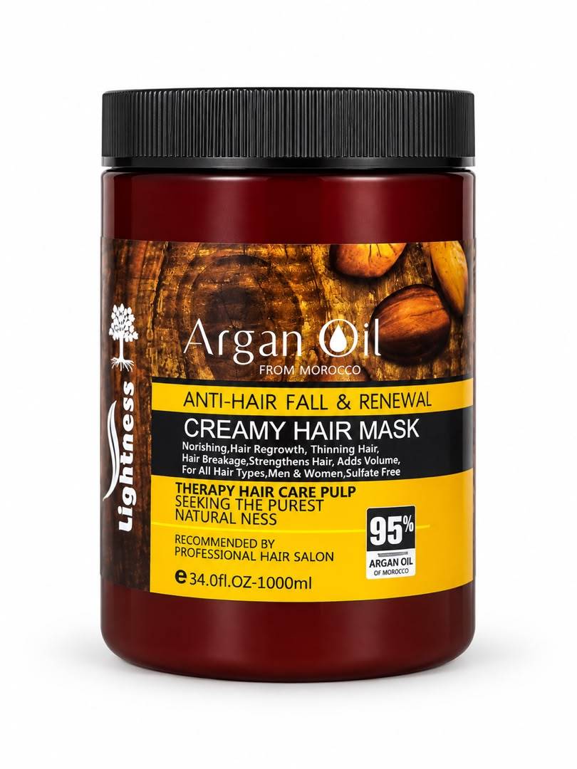 ماسک مو آرگان لایتنس مدل Creamy Hair Mask