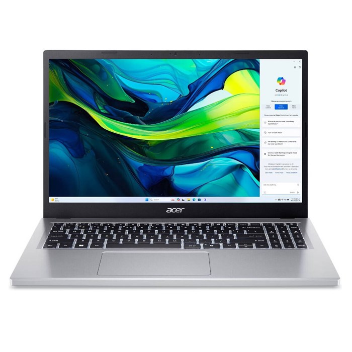 لپ تاپ ایسر مدل Aspire Go پردازنده Core 3 N355 رم 8GB DDR5 حافظه 128GB+512GB SSD گرافیک Intel