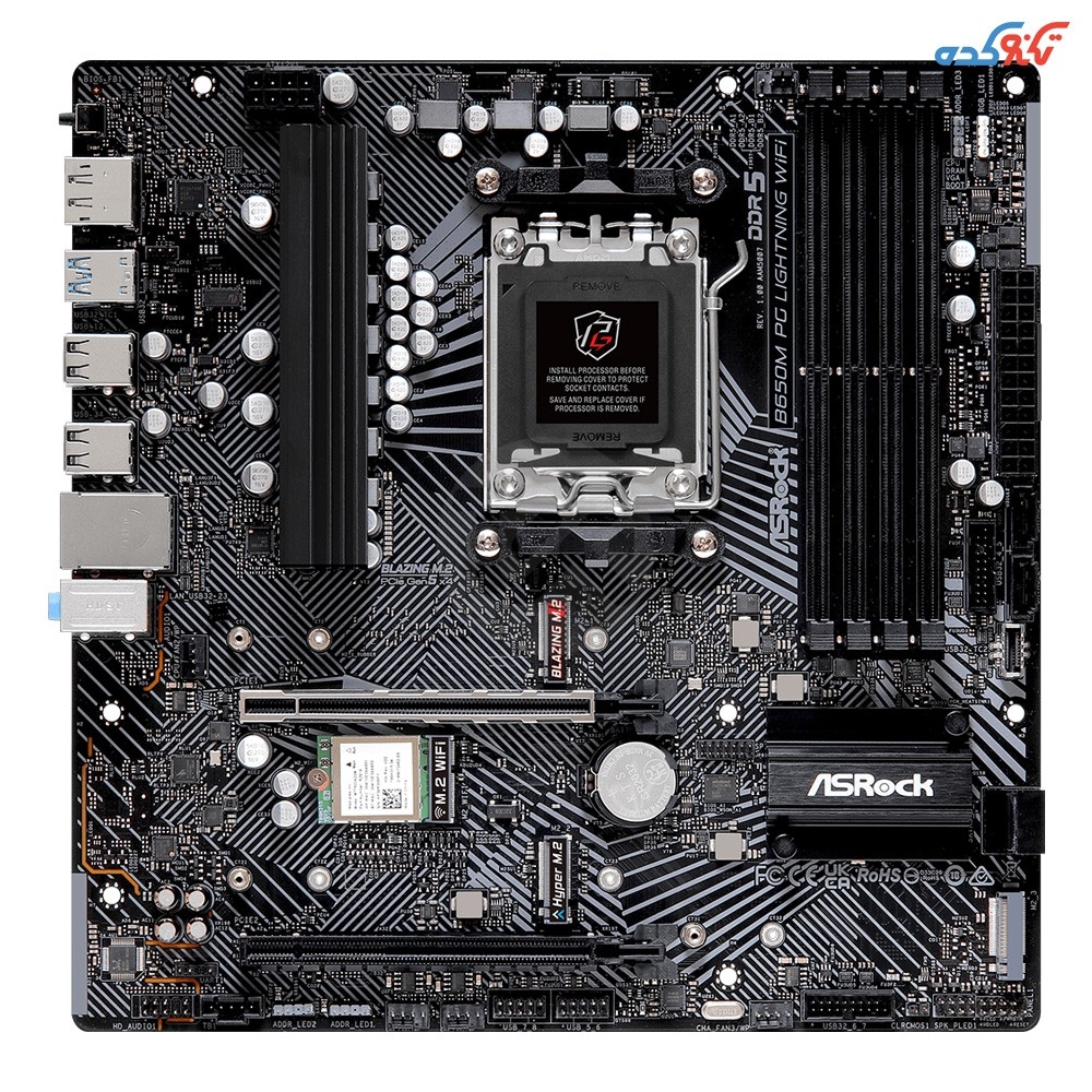مادربرد ازراک مدل B650M PG Lightning WiFi DDR5